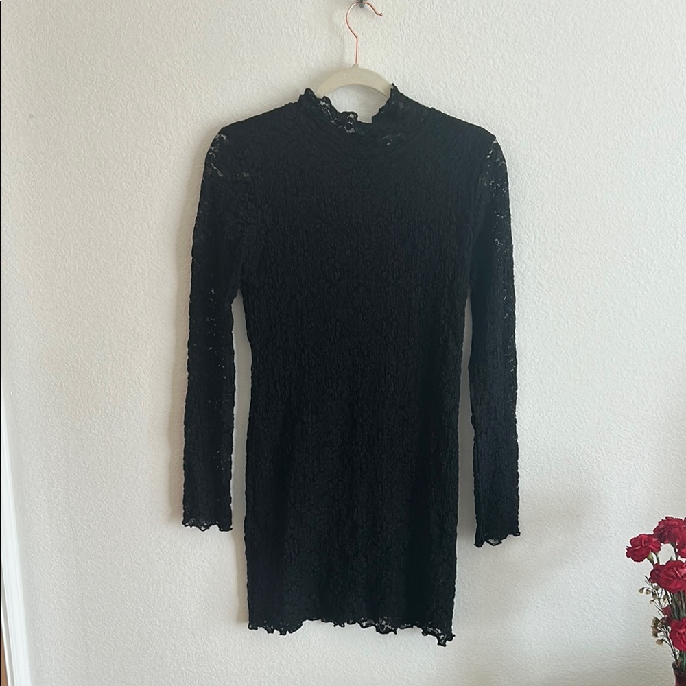 Elegant Black Lace Dress